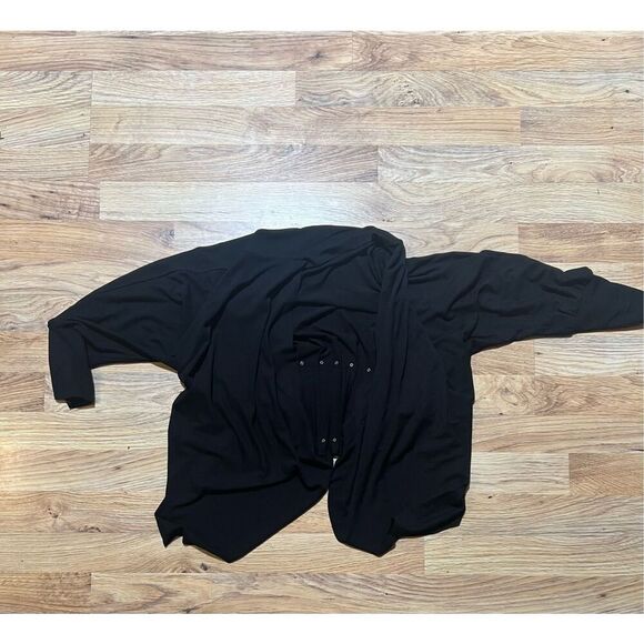 Testimony Los Angeles Soft Stretch Black Cardi W/ Back Pleats S - Picture 5 of 7